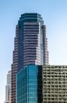 Los Angeles, California/usa - July 28 : Skyscrapers In The Finan Stock Photo